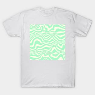 green wave pattern T-Shirt